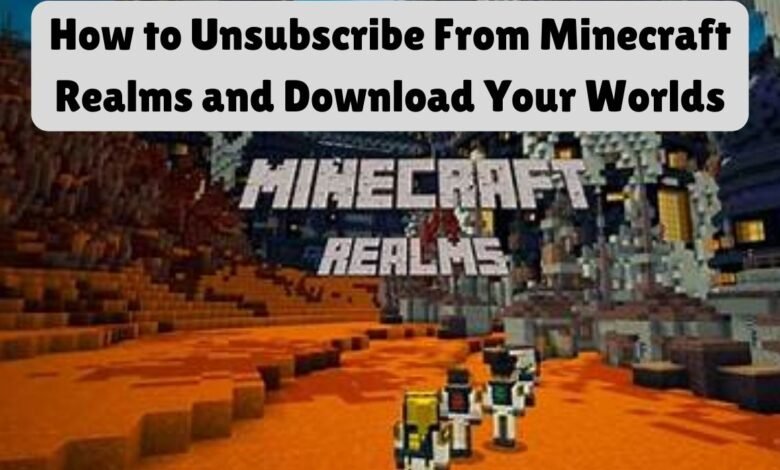 How to Unsubscribe From Minecraft Realms and Download Your Worlds