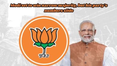 Modi set to win narrow majority, but his party’s numbers slide